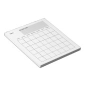 Modernes Monatsplanungs-Notepad Notizblock (angewinkelt)