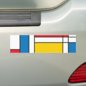 Modernes Mondrian inspiriertes grafisches Muster Autoaufkleber (Auf Auto)