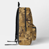 Modernes Mongram Desert Camouflage Camouflage Must Bedruckter Rucksack (Links)