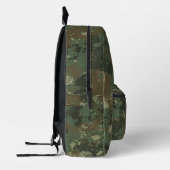 Modernes Mongram Forest Camouflage Camouflage Must Bedruckter Rucksack (Links)