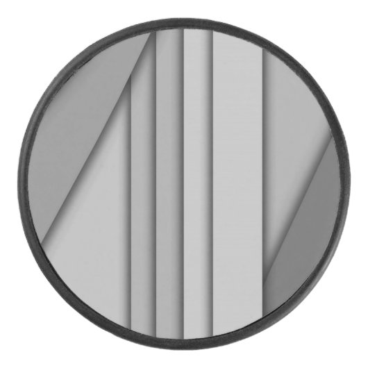 Modernes Monochrom Eishockey Puck (Vorderseite)