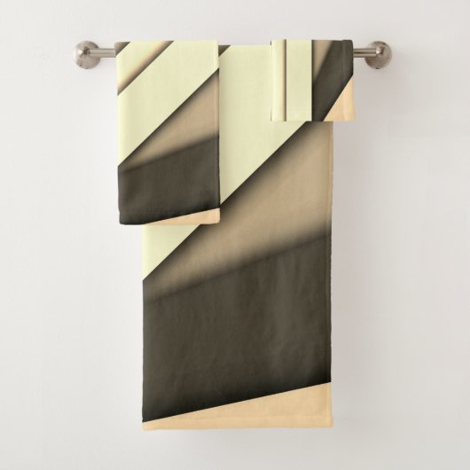 Modernes Monochrome Tan Badhandtuch Set (Insitu)