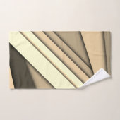 Modernes Monochrome Tan Badhandtuch Set (Handtuch)