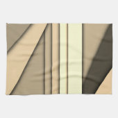Modernes Monochrome Tan Geschirrtuch (Horizontal)