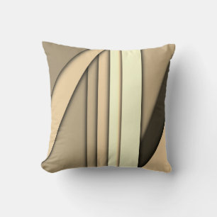 Modernes Monochrome Tan Kissen