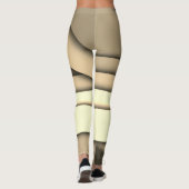 Modernes Monochrome Tan Leggings (Rückseite)