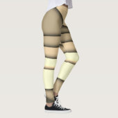 Modernes Monochrome Tan Leggings (Rechts)