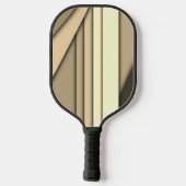 Modernes Monochrome Tan Pickleball Schläger (Rückseite)