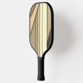 Modernes Monochrome Tan Pickleball Schläger (Links)