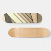 Modernes Monochrome Tan Skateboard (Horizontal)