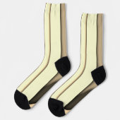 Modernes Monochrome Tan Socken (Linkes Detail)