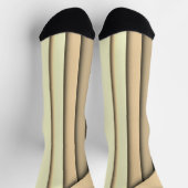 Modernes Monochrome Tan Socken (Oben)