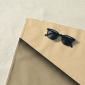 Modernes Monochrome Tan Strandtuch (Beispiel)