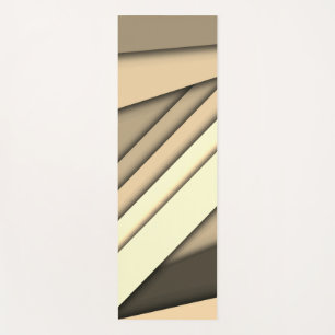 Modernes Monochrome Tan Yogamatte