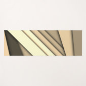 Modernes Monochrome Tan Yogamatte (Vorderseite (Horizontal))
