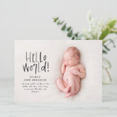 Modernes monochrome Typografie-Foto Ankündigung (Stehend Vorderseite)