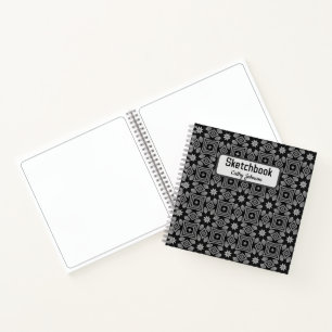 Modernes monochromes Notebook Notizblock