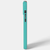 Modernes Monogram Aqua Case-Mate iPhone Hülle (Rückseite / Links)