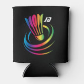 Modernes Monogram Badminton Shuttlecock Dosenkühler (Vorderseite)