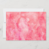 MODERNES MONOGRAM BAT MITZVAH Bar rosa Gold Einladung (Rückseite)