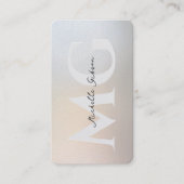 Modernes Monogram Berufliches Silver Gold Marketin Visitenkarte (Vorderseite)