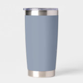 Modernes Monogram Dusty Blue Thermobecher (Rechts)