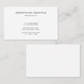 Modernes Monogram, einfach designbar Schlicht Visitenkarte (Vorne/Hinten)