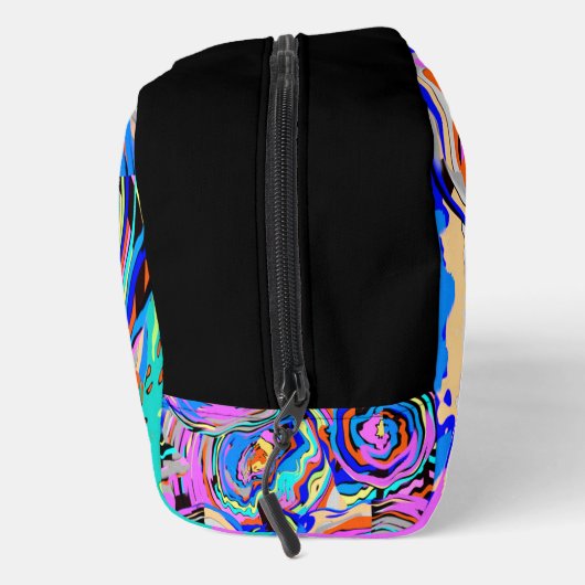 Modernes Monogram Elegant Boho Chic Muster Waschbeutel (Rechts)