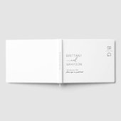 Modernes Monogram Foto Wedding Guest Book Gästebuch (Voll)