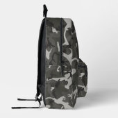 Modernes Monogram Gray Camouflage Camouflage Muste Bedruckter Rucksack (Links)