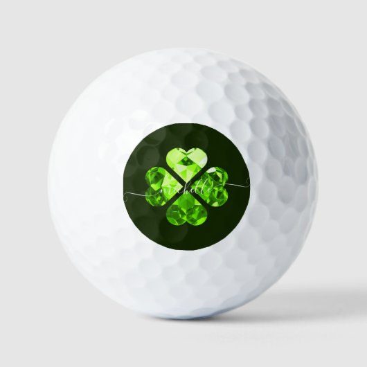 Modernes Monogram Lucky Golf Lucky Closing Golfball (Vorderseite)