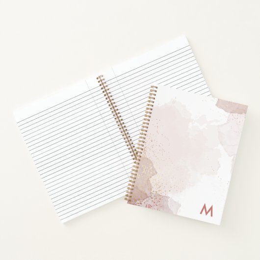 Modernes Monogram-Notebook Notizblock (Innenseite)