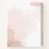 Modernes Monogram-Notebook Notizblock (Rückseite)