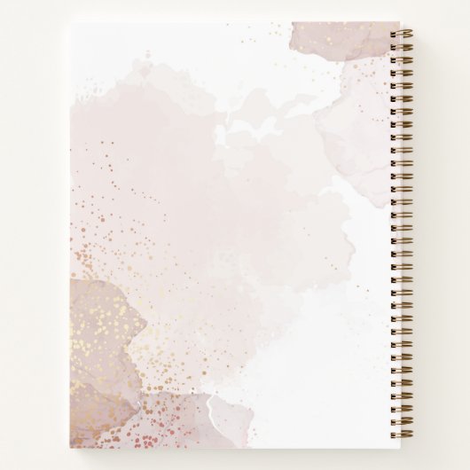 Modernes Monogram-Notebook Notizblock (Rückseite)