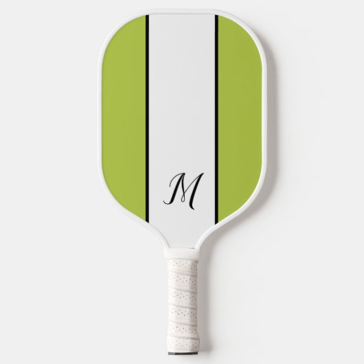 Modernes Monogram Personalisiert Classic Monogramm Pickleball Schläger (Vorderseite)