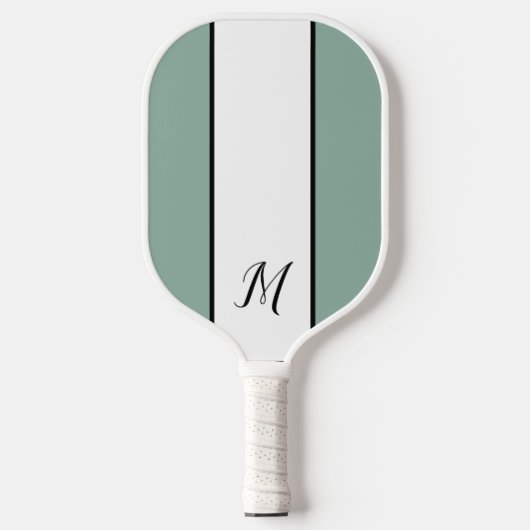 Modernes Monogram Personalisiert Classic Monogramm Pickleball Schläger (Vorderseite)