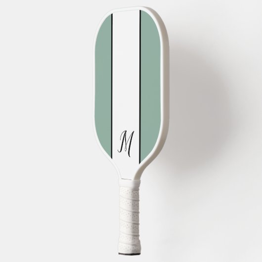Modernes Monogram Personalisiert Classic Monogramm Pickleball Schläger (Links)