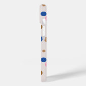 Modernes Monogram Polka Dot Muster Case-Mate iPhone Hülle (Rückseite / Links)