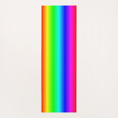 Modernes Monogram Rainbow Ombre Hahnentrittmuster  Yogamatte (Rückseite)