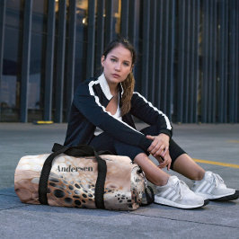 Modernes Monogram Seashell Design Duffle Bag