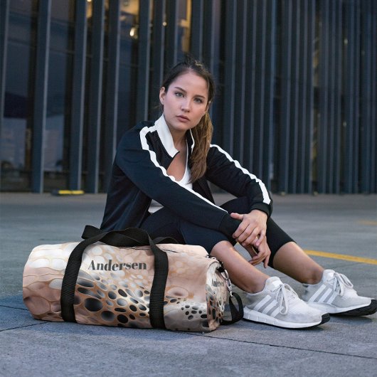 Modernes Monogram Seashell Design Duffle Bag