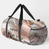 Modernes Monogram Seashell Design Duffle Bag (Rechte Ecke)
