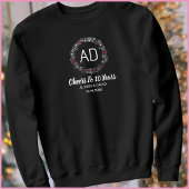 Modernes Monogramm 10. Hochzeitssänger Sweatshirt