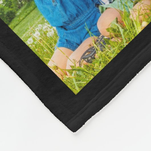 Modernes Monogramm 11 FotoCollage - benutzerdefini Fleecedecke (Ecke)