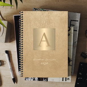 Modernes Monogramm 2026 berufliches Gold Planer