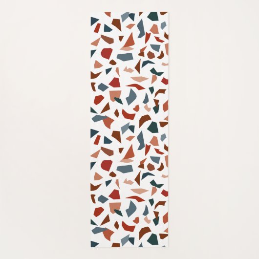 Modernes Monogramm Abstrakt geometrisches Muster Yogamatte (Rückseite)