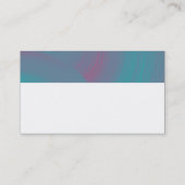 Modernes Monogramm - Abstrakte Räder - Farben Visitenkarte (Rückseite)