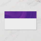 Modernes Monogramm - Abstrakte Räder - Lila Visitenkarte (Rückseite)