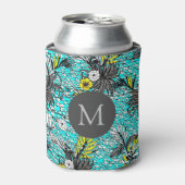 Modernes Monogramm Abstrakter Exotik Dosenkühler (Kanne Vorderseite)