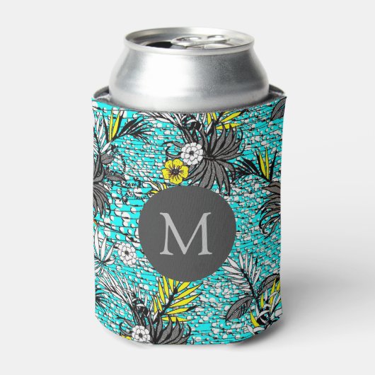 Modernes Monogramm Abstrakter Exotik Dosenkühler (Kanne Vorderseite)